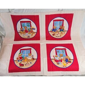 The VIP Teddy Bear Cut Sew Craft Pillows Cranston Print Works Four Seasons Uncut